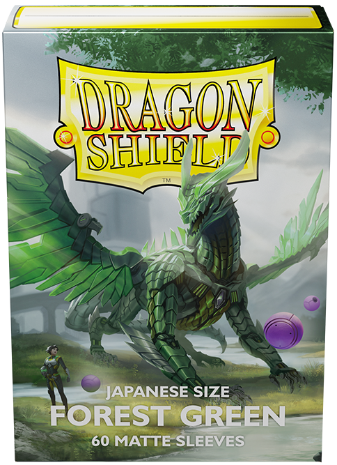 Dragon Shield: Japanese Matte Sleeves 60 Count - Forest Green