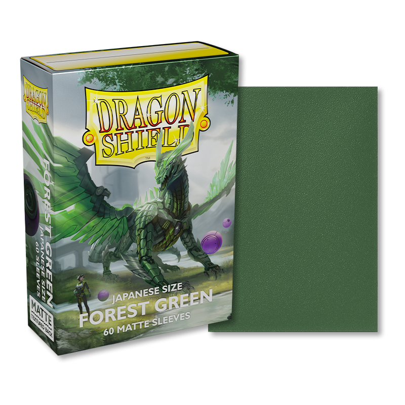 Dragon Shield: Japanese Matte Sleeves 60 Count - Forest Green