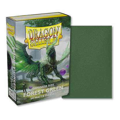 Dragon Shield: Japanese Matte Sleeves 60 Count - Forest Green