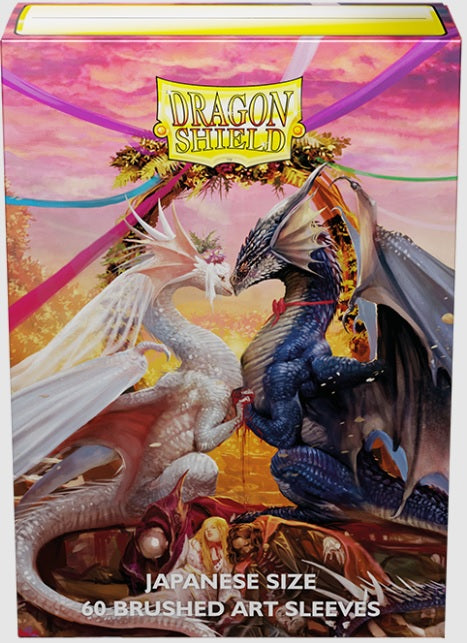 Dragon Shield: Japanese Brushed Art Sleeves 60 Count - Valentine Dragons 2023