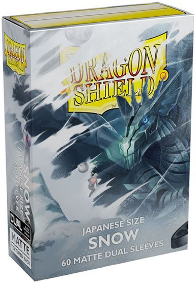 Dragon Shield: Japanese Matte Dual Sleeves 60 Count - Snow