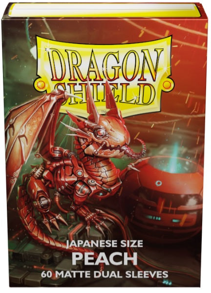 Dragon Shield: Japanese Matte Dual Sleeves 60 Count - Peach