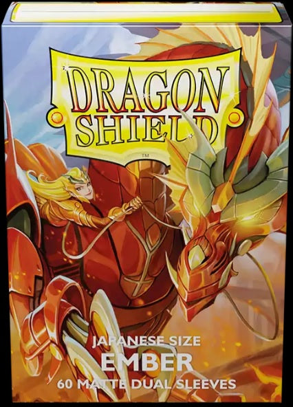 Dragon Shield: Japanese Matte Dual Sleeves 60 Count - Ember