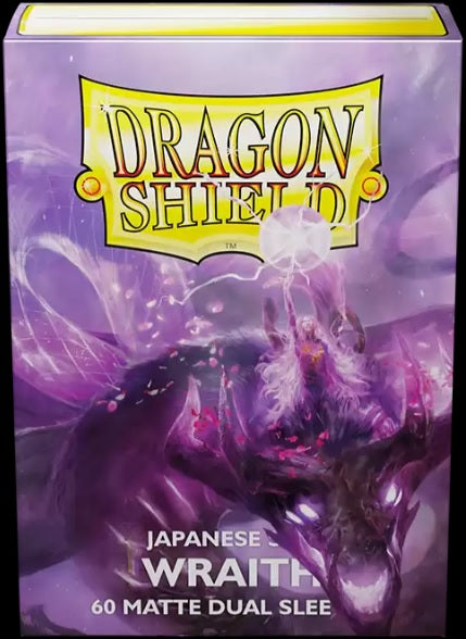 Dragon Shield: Japanese Matte Dual Sleeves 60 Count - Wraith