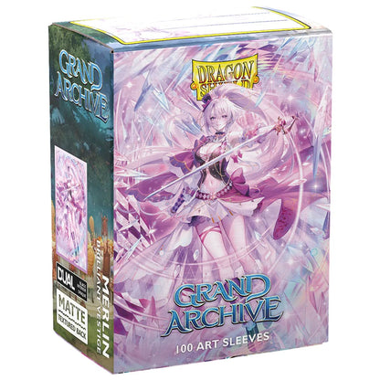 Dragon Shield: Matte Art Sleeves 100 Count – Grand Archive Merlin, Brilliant Vestige