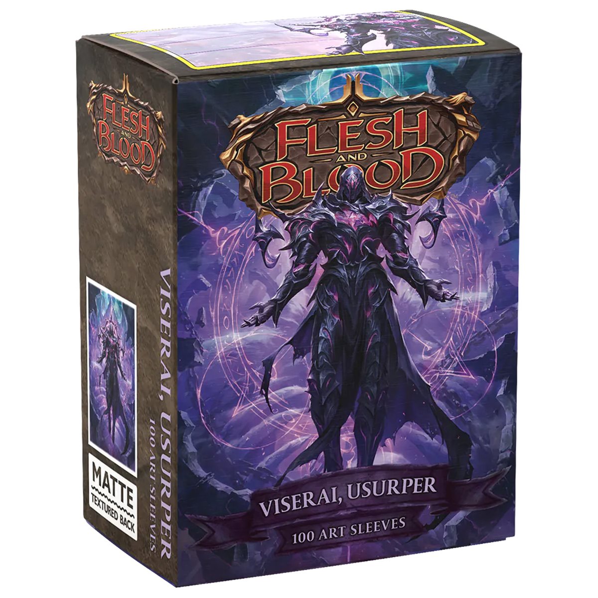 Dragon Shield: Matte Art Sleeves 100 Count – Flesh & Blood: Viserai, Usurper