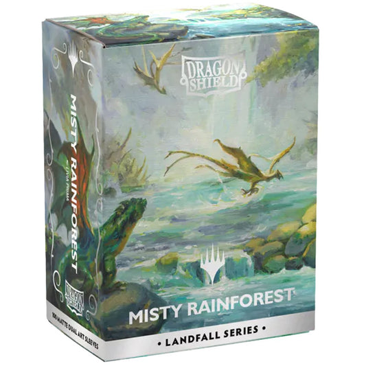 Dragon Shield: Dual Art Sleeves 100 Count – Landfall Series Misty Rainforest
