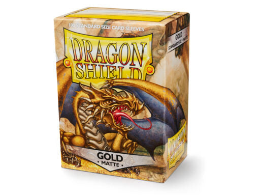 Dragon Shield: Matte Sleeves 100 Count - Gold