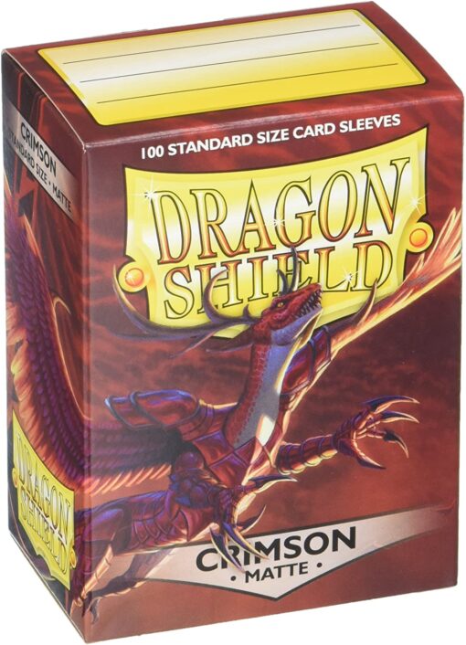 Dragon Shield: Matte Sleeves 100 Count - Crimson