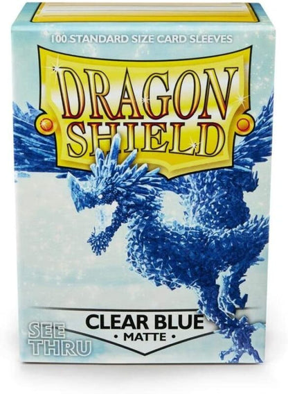 Dragon Shield: Matte Sleeves 100 Count - Clear Blue