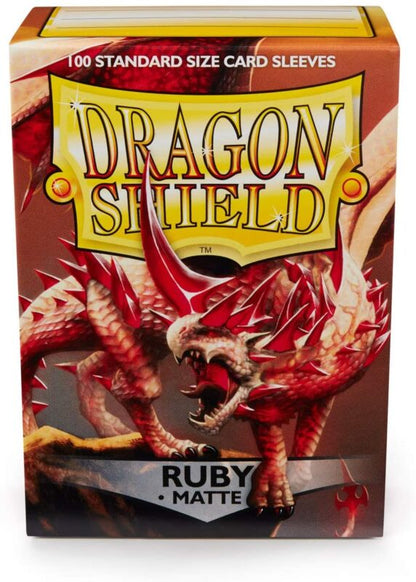 Dragon Shield: Matte Sleeves 100 Count - Ruby