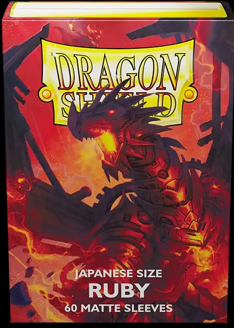 Dragon Shield: Japanese Matte Sleeves 60 Count - Ruby