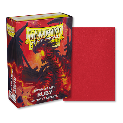 Dragon Shield: Japanese Matte Sleeves 60 Count - Ruby