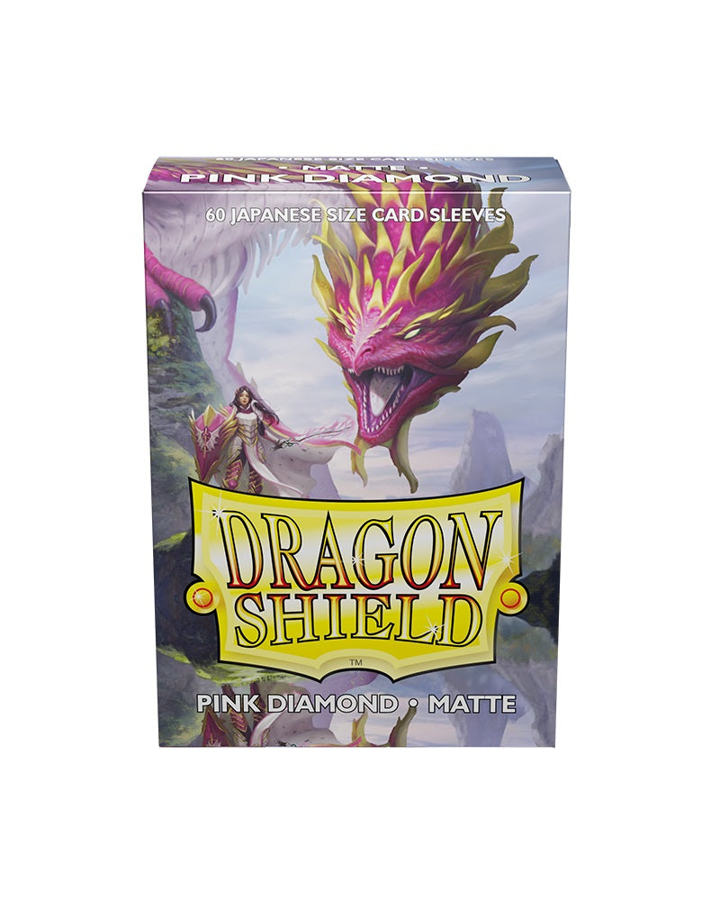 Dragon Shield: Japanese Matte Sleeves 60 Count - Pink Diamond