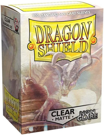 Dragon Shield: Matte Sleeves 100 Count - Clear Non-Glare