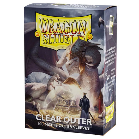 Dragon Shield: Matte Sleeves 100 Count – Clear Outer