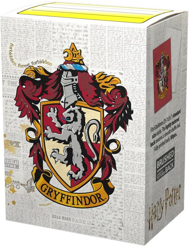 Dragon Shield: Brushed Art Sleeves 100 Count - Harry Potter: Gryffindor