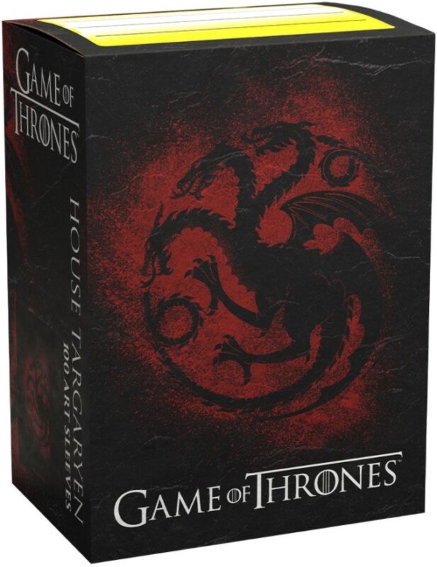 Dragon Shield: Brushed Art Sleeves 100 Count - Game Of Thrones: House Targaryen