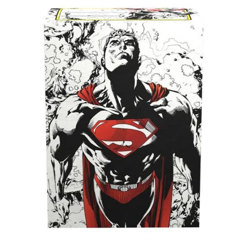 Dragon Shield: Brushed Art Dual Matte Sleeves 100 Count – Superman Core (Red/White)