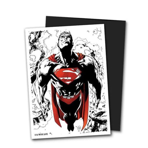 Dragon Shield: Brushed Art Dual Matte Sleeves 100 Count – Superman Core (Red/White)