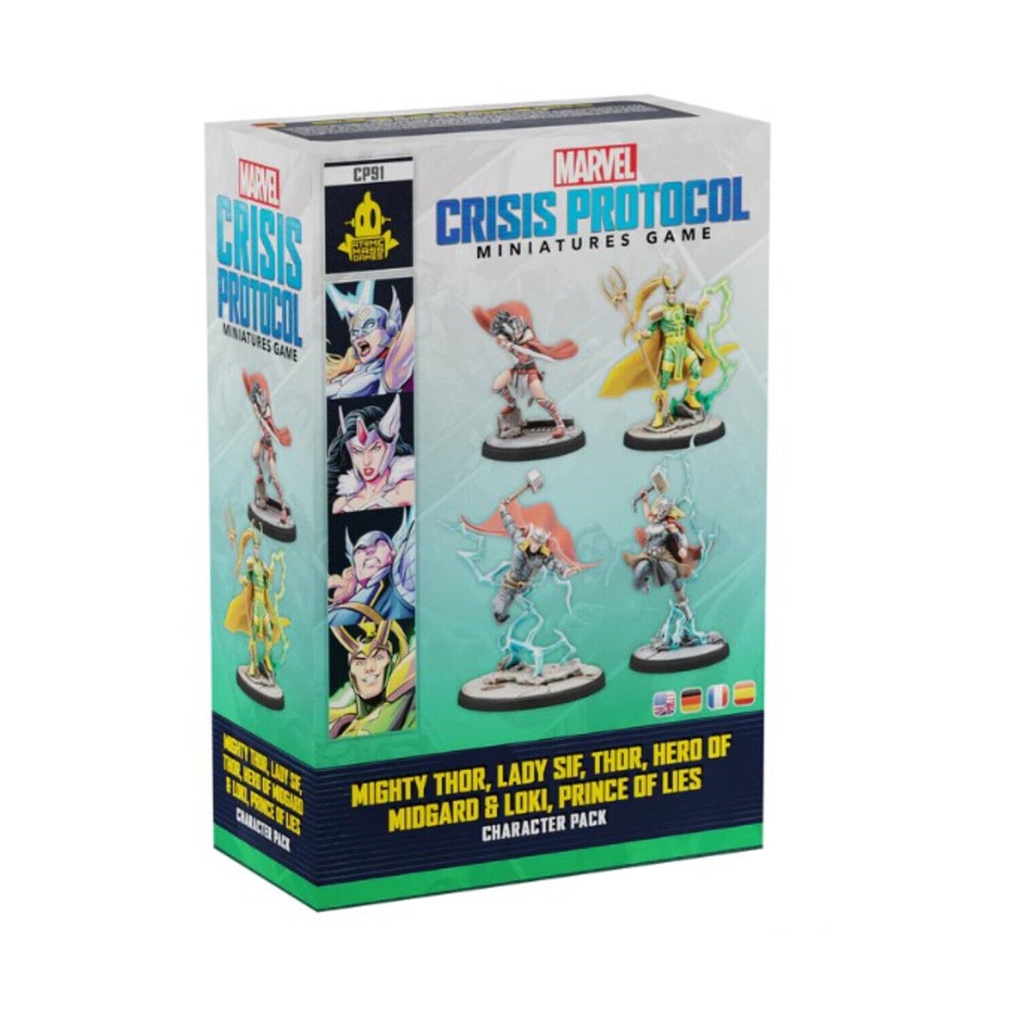 Marvel: Crisis Protocol - Mighty Thor, Lady Sif, Thor, Loki Character Pack