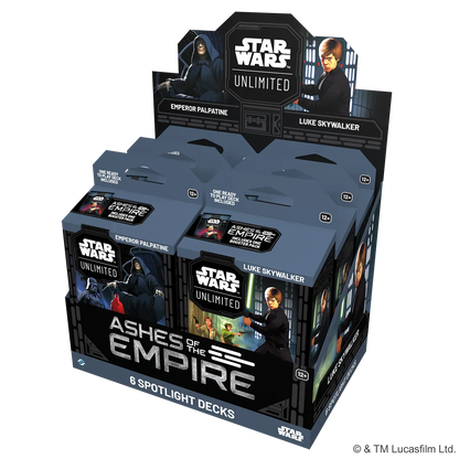 Star Wars Unlimited: Ashes Of The Empire Spotlight Deck - Luke Skywalker