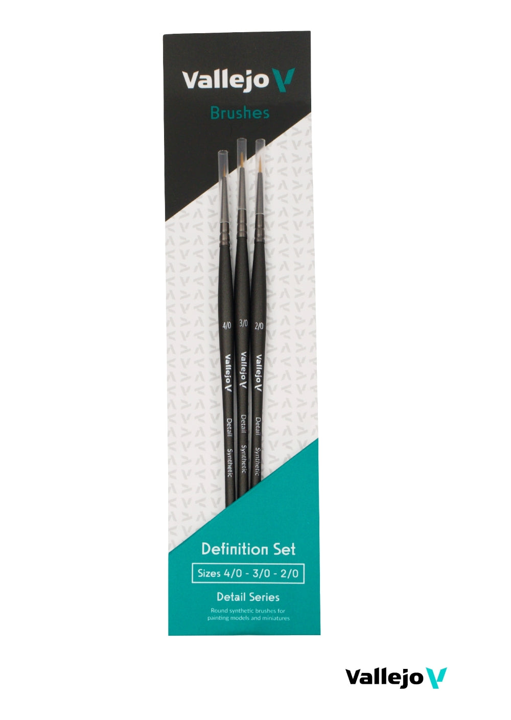 Vallejo: Detail Definition Brush Set - Size 4/0, 3/0, 2/0