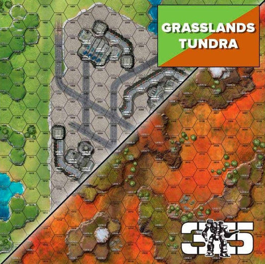 Battletech: Battlemat - Tundra/Grasslands