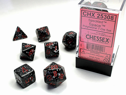 Chessex: 7 Piece Dice Set - Speckled Space