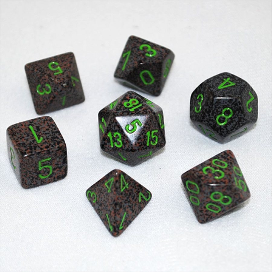 Chessex: 7 Piece Dice Set - Speckled Earth