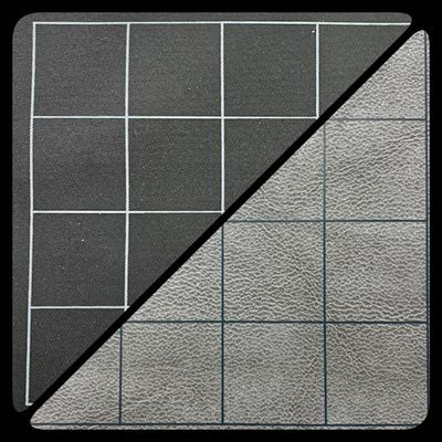 Chessex: 1" Square 2 Sided Black/Grey Battle Mat - 26 x 23.5 Inches