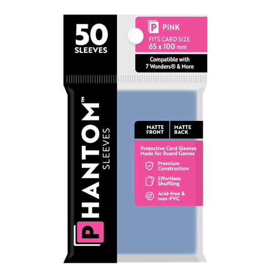 Phantom Sleeves: 50 Count - Matte/Matte 7 Wonders