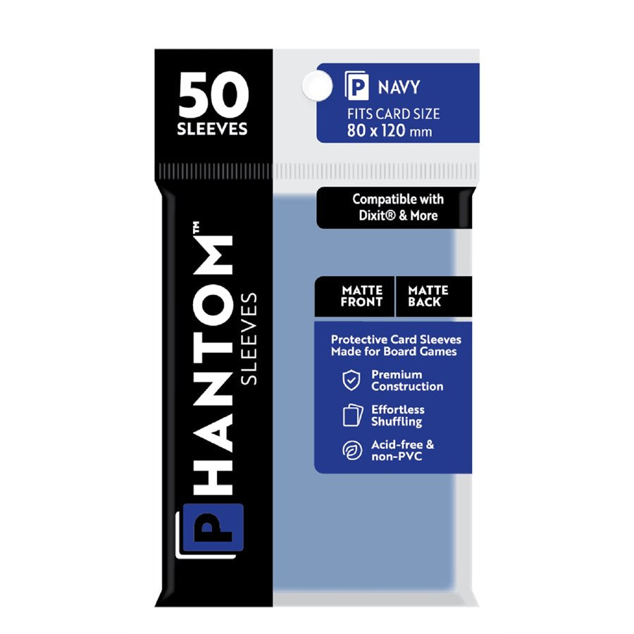 Phantom Sleeves: 50 Count - Matte/Matte Dixit+