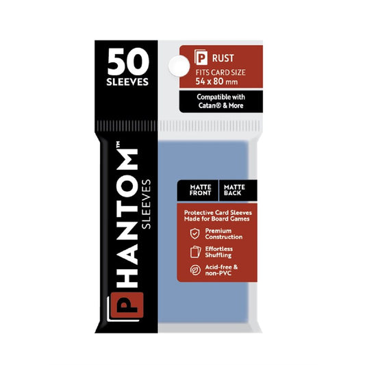 Phantom Sleeves: 50 Count - Matte/Matte Catan+