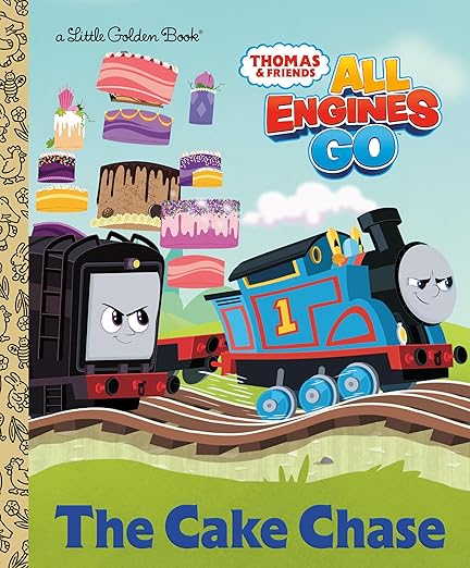 The Cake Chase Little Golden Book (Thomas & Friends: All Engines Go)