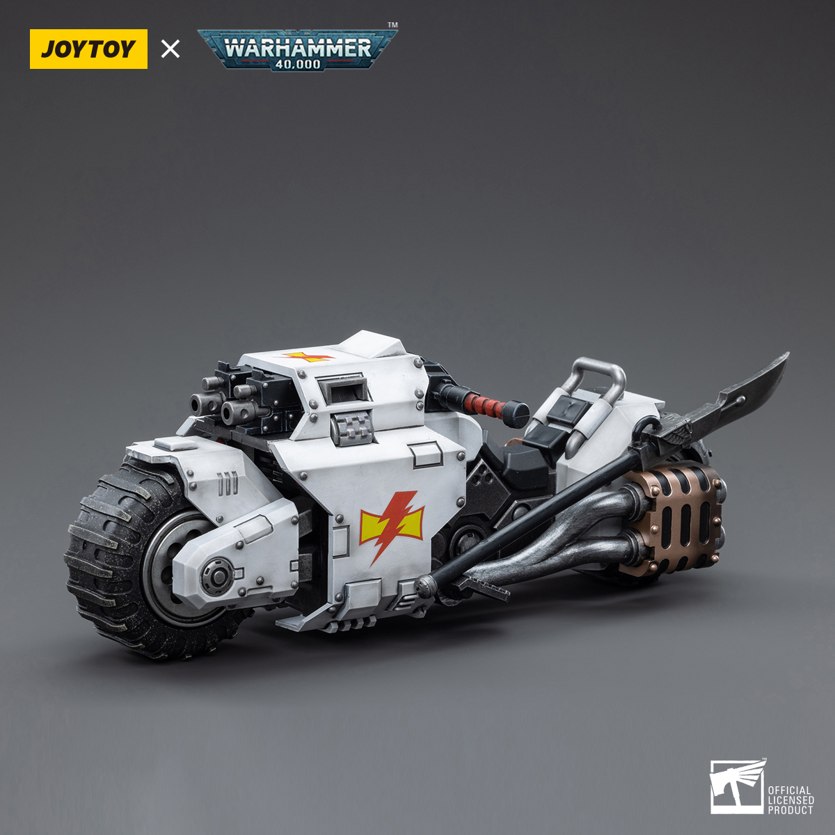 JOYTOY: Warhammer - White Scars Raider-pattern Combat Bike