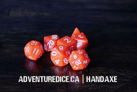 Adventure Dice: 7 Piece Dice Set - Handaxe