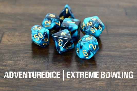 Adventure Dice: 7 Piece Dice Set - Extreme Bowling