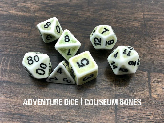 Adventure Dice: 7 Piece Dice Set - Coliseum Bones