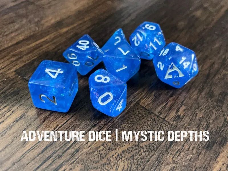 Adventure Dice: 7 Piece Dice Set - Mystic Depths