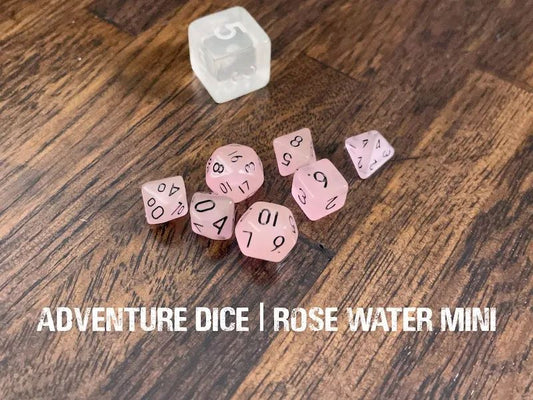 Adventure Dice: 7 Piece Mini Dice Set - Rose Water