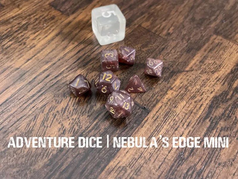 Adventure Dice: 7 Piece Mini Dice Set - Nebula’s Edge