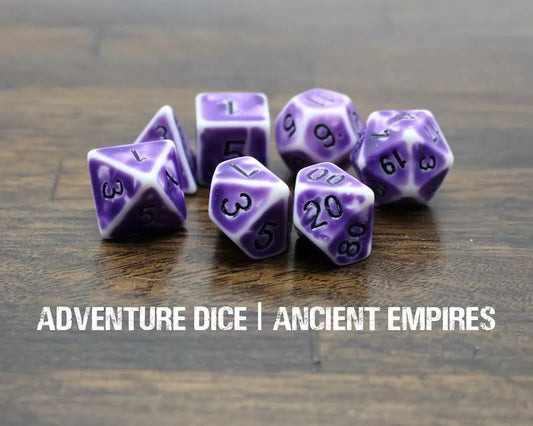 Adventure Dice: 7 Piece Dice Set - Ancient Empires