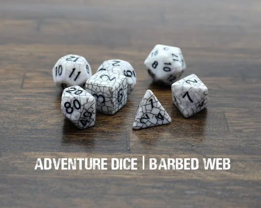 Adventure Dice: 7 Piece Dice Set - Barbed Web