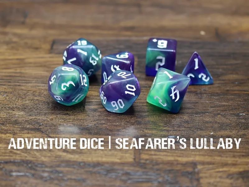 Adventure Dice: 7 Piece Dice Set - Seafarer’s Lullaby