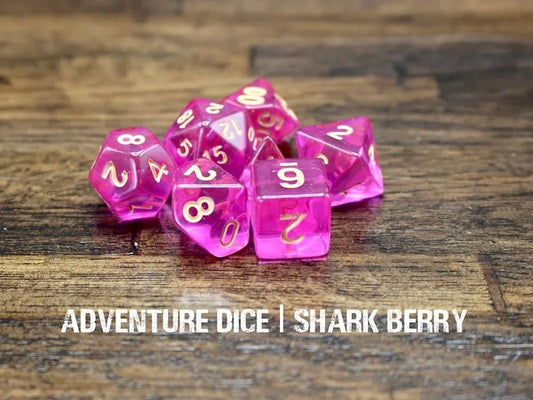 Adventure Dice: 7 Piece Dice Set - Shark Berry