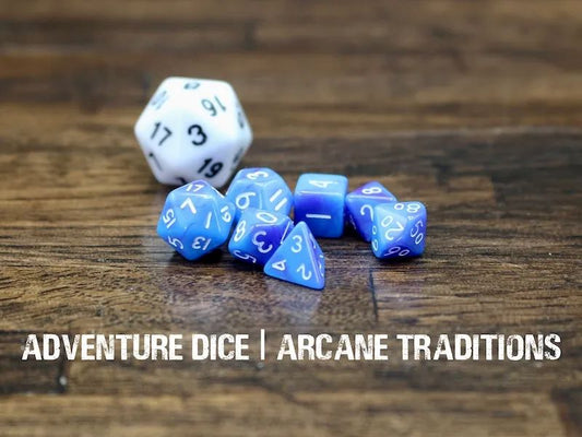 Adventure Dice: 7 Piece Mini Dice Set - Arcane Traditions