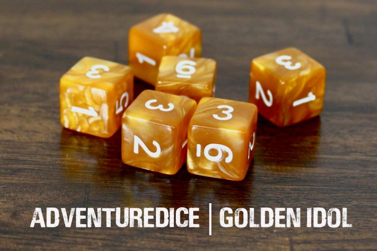 Adventure Dice: 7 Piece Dice Set - Golden Idol