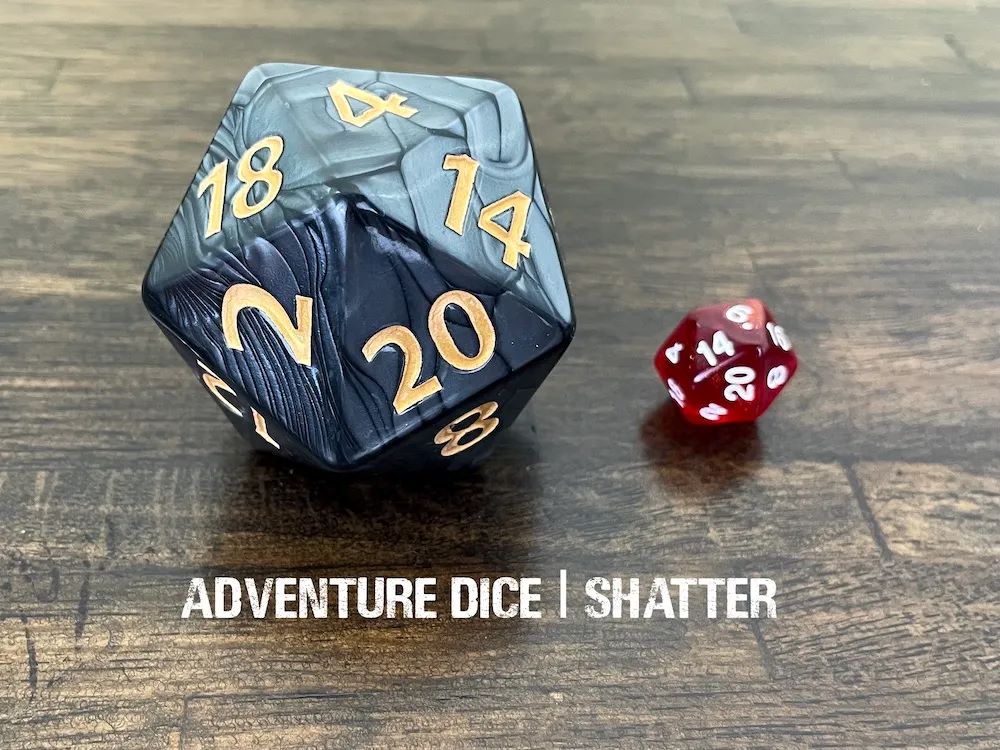 Adventure Dice: D20 Shatter Jumbo