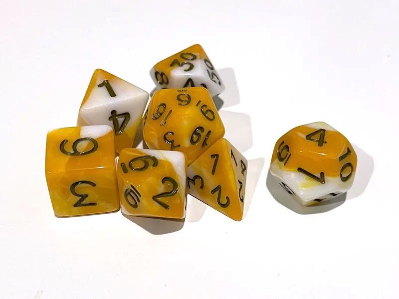 Adventure Dice: 7 Piece Dice Set - Tiger Tiger Glossy